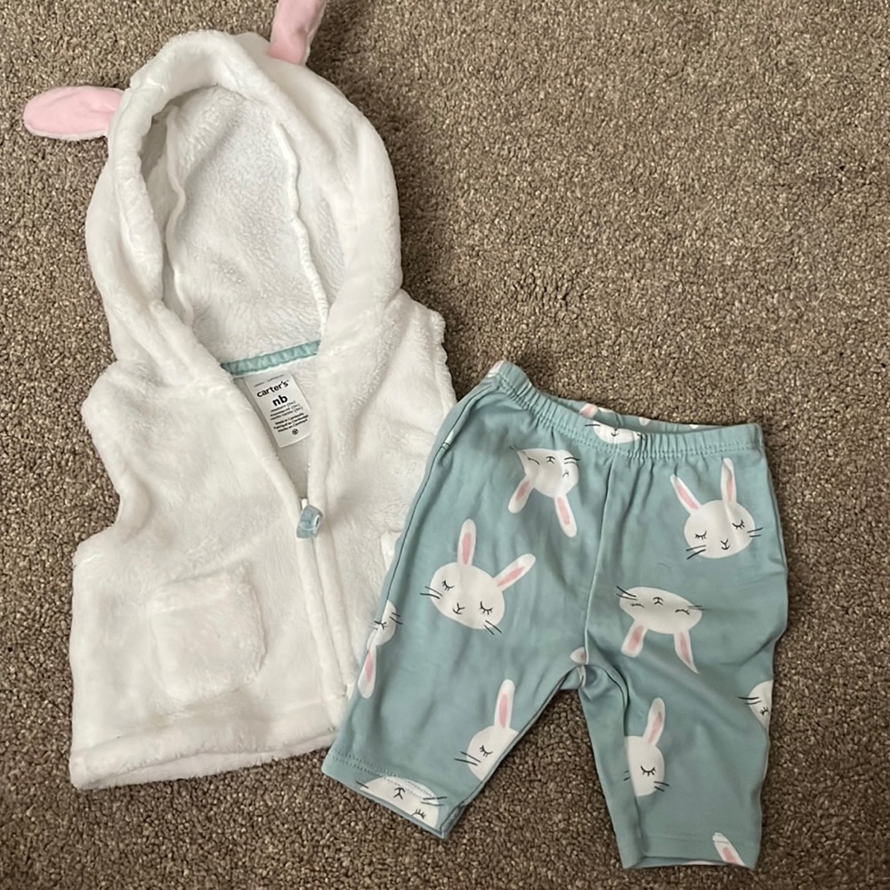 Newborn Easter bunny outfit